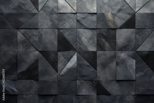 Bardiglio Gray geometric marble tiles, with shades of gray and unique veining patterns