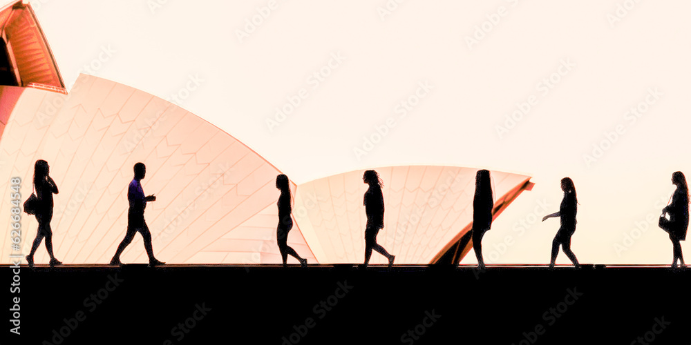 People tourism activity outdoor - Generative AI People tourism activity outdoor - Generative AI