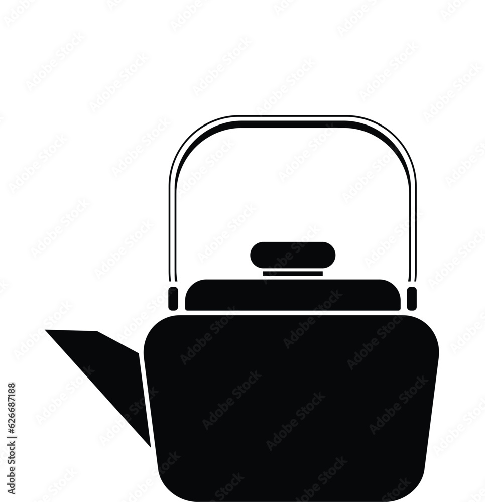 Obraz premium Electrical tea kettle in black 
