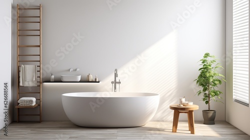 bath room interior design  AI generated image