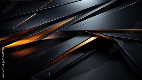 Gold metal and carbon fiber background. AI generated image