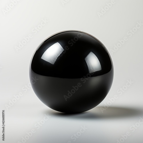 Bowling ball sport white background, AI generated image