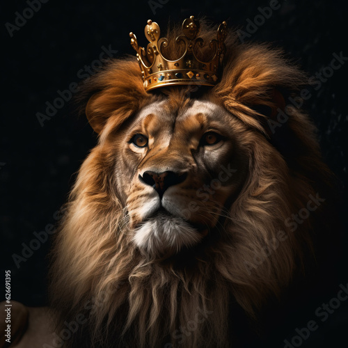 Lion  Lion with king crown  lion king  lion king  real lion  royal lion
