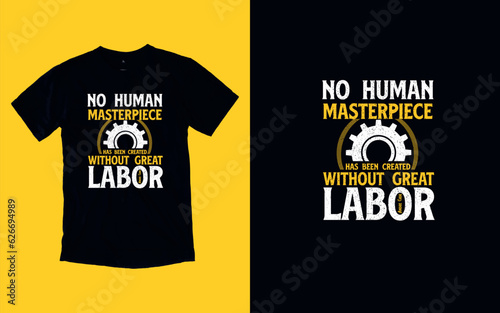 Labor Day Heroes, Honoring Hard Work, T-shirt Design