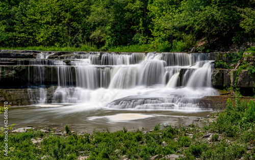 Waterfalls at Taughannock Park  Ithaca  NY