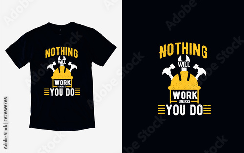 Labor Day Heroes, Honoring Hard Work, T-shirt Design