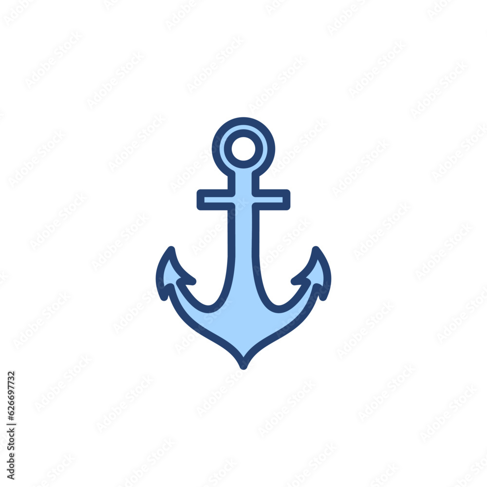 Anchor icon vector. Anchor sign and symbol. Anchor marine icon. Anchor icon vector. Anchor sign and symbol. Anchor marine icon.