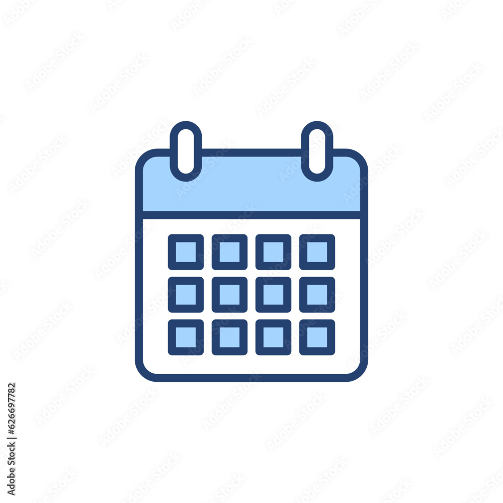 Calendar icon vector. Calender sign and symbol. Schedule icon symbol Calendar icon vector. Calender sign and symbol. Schedule icon symbol