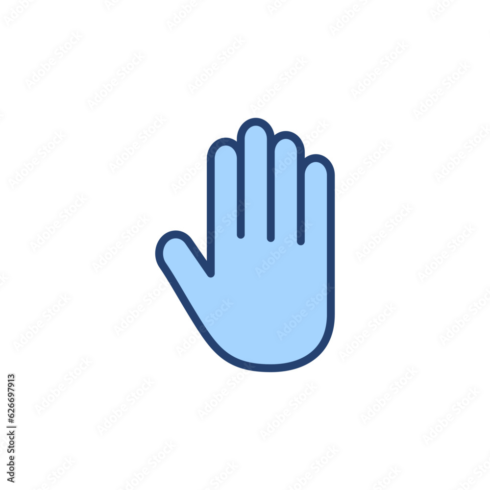 Hand icon vector. hand sign and symbol. palm Hand icon vector. hand sign and symbol. palm