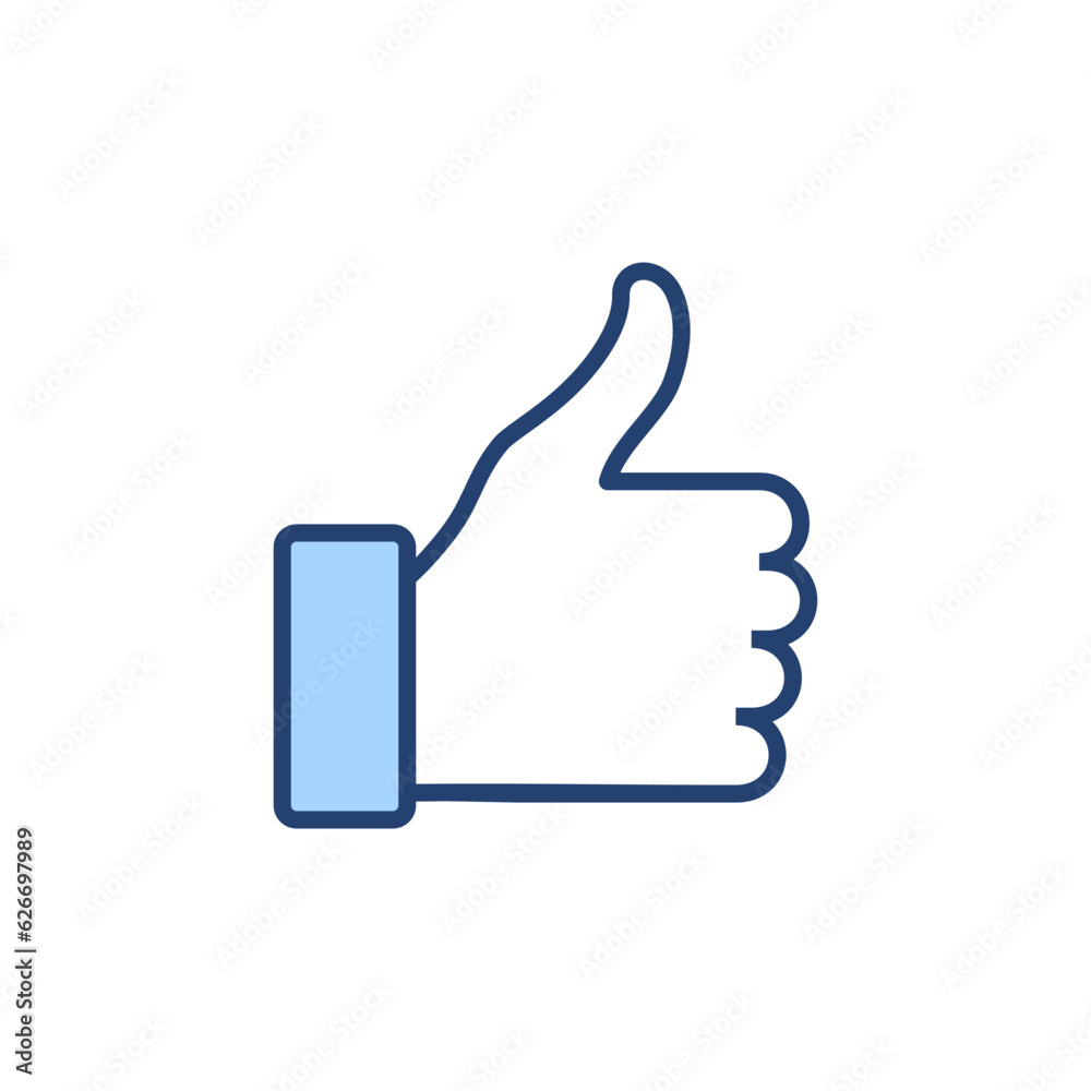 Like icon vector. Thumbs up sign and symbol. Hand like Like icon vector. Thumbs up sign and symbol. Hand like