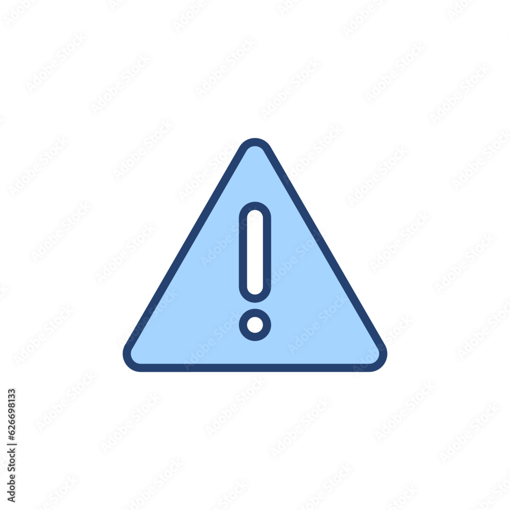 Exclamation danger icon vector. attention sign and symbol. attention sign Exclamation danger icon vector. attention sign and symbol. attention sign