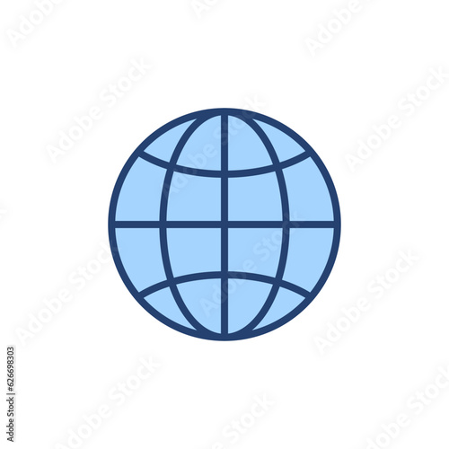 Web icon vector. go to web sign and symbol. web click icon. Global search icon