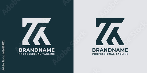 The TK Logo monogram is suitable for any business associated with the letters T and K