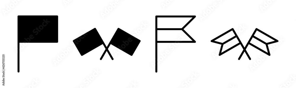 Flag icon set illustration. Gps location pin map. Location marker symbol. Flag icon set illustration. Gps location pin map. Location marker symbol.