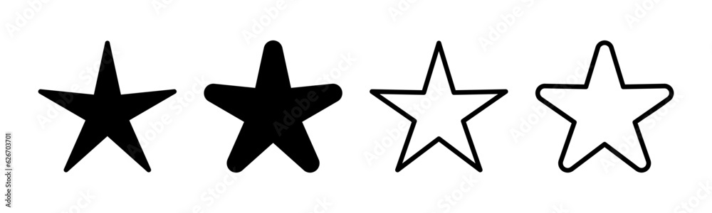 Star Icon set illustration. rating sign and symbol. favourite star icon Star Icon set illustration. rating sign and symbol. favourite star icon