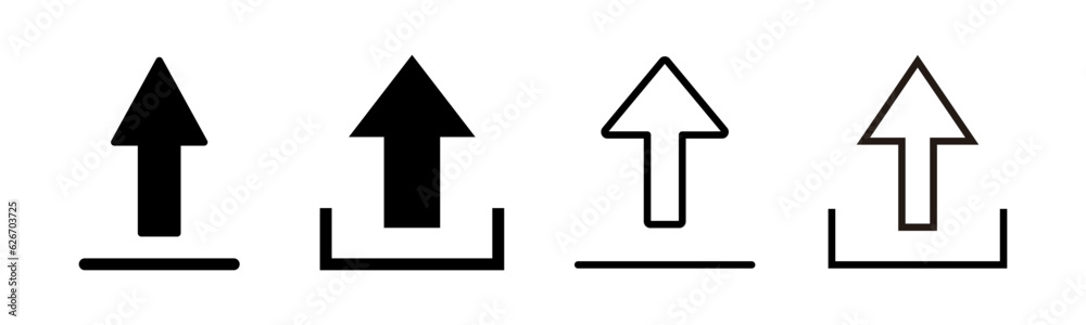 Upload icon set illustration. load data sign and symbol Upload icon set illustration. load data sign and symbol