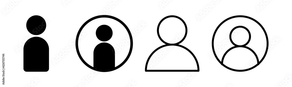 User Icon set illustration. person sign and symbol. people icon. User Icon set illustration. person sign and symbol. people icon.
