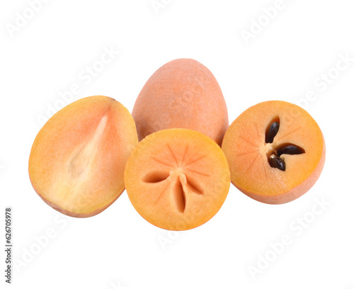 fresh sapote fruits isolated transparent png