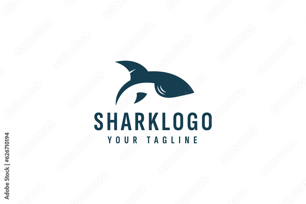 shark logo vector icon illustration shark logo vector icon illustration