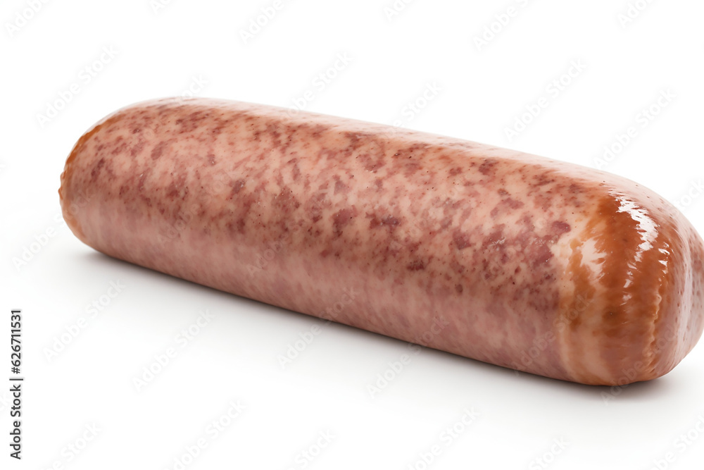 Lincolnshire sausage over white background Lincolnshire sausage over white background