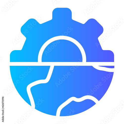 environmental protection gradient icon