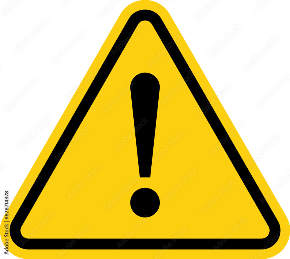 Danger sign, warning sign, attention sign icon. Danger sign, warning sign, attention sign icon.