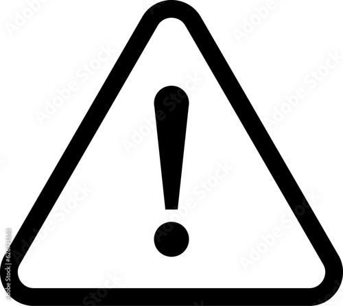 Danger sign, warning sign, attention sign icon.
