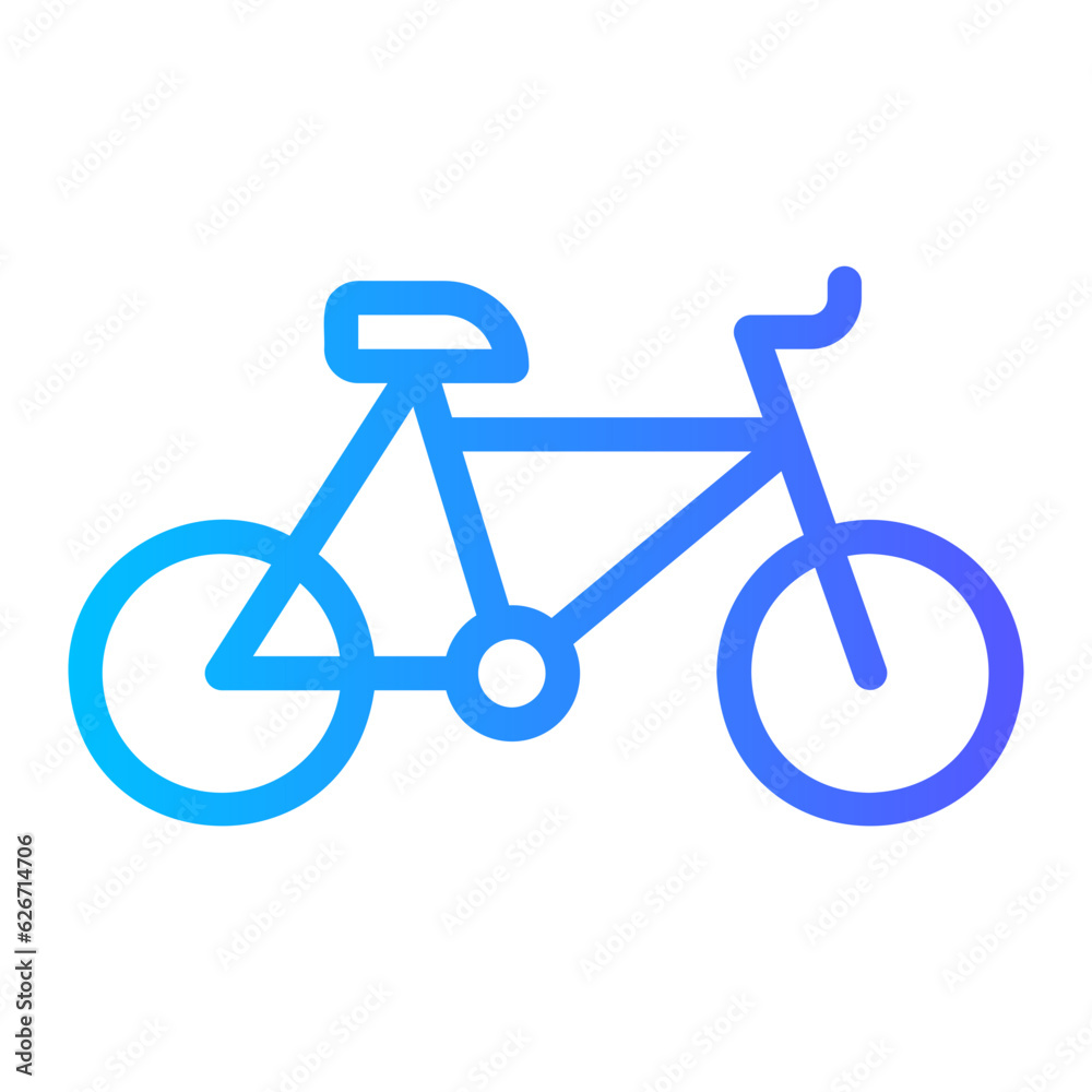 bicycle gradient icon bicycle gradient icon