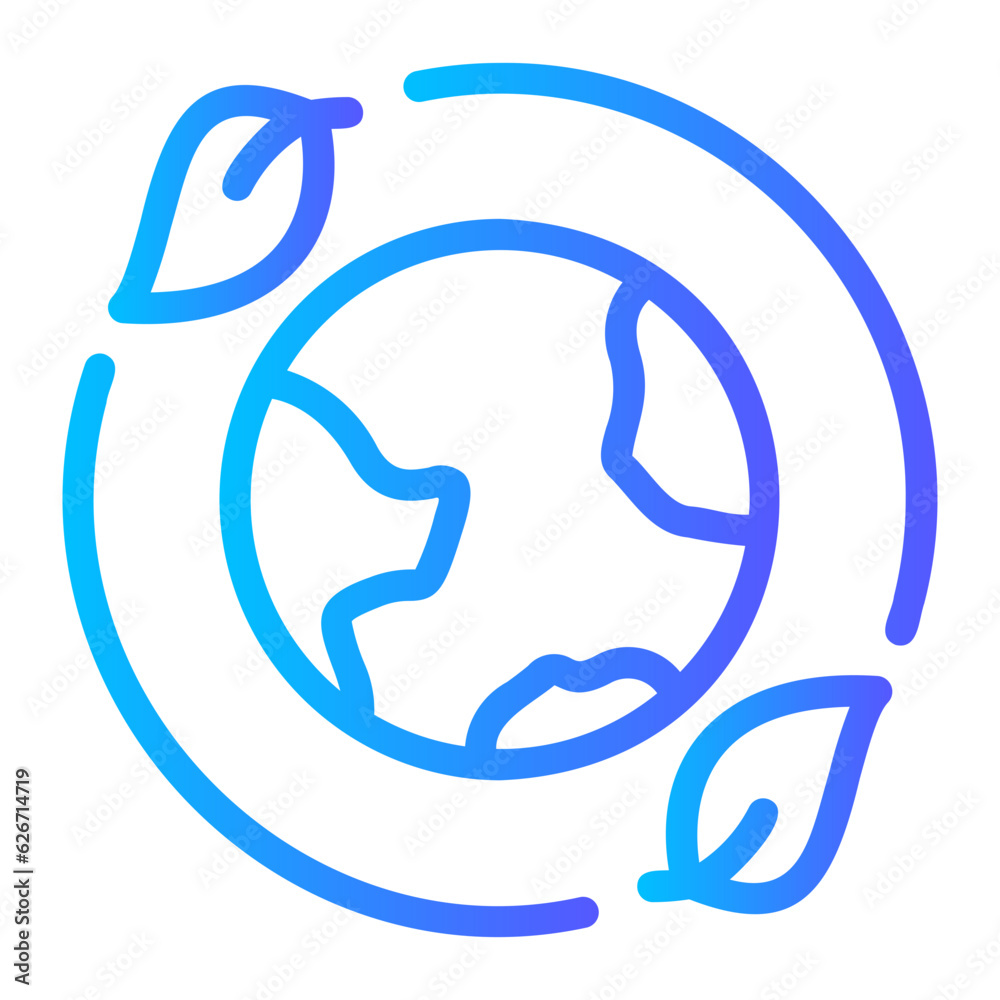 earth gradient icon