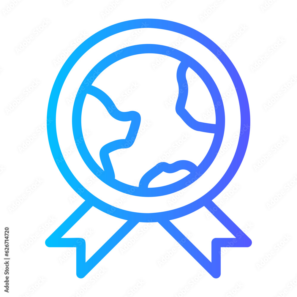 earth gradient icon
