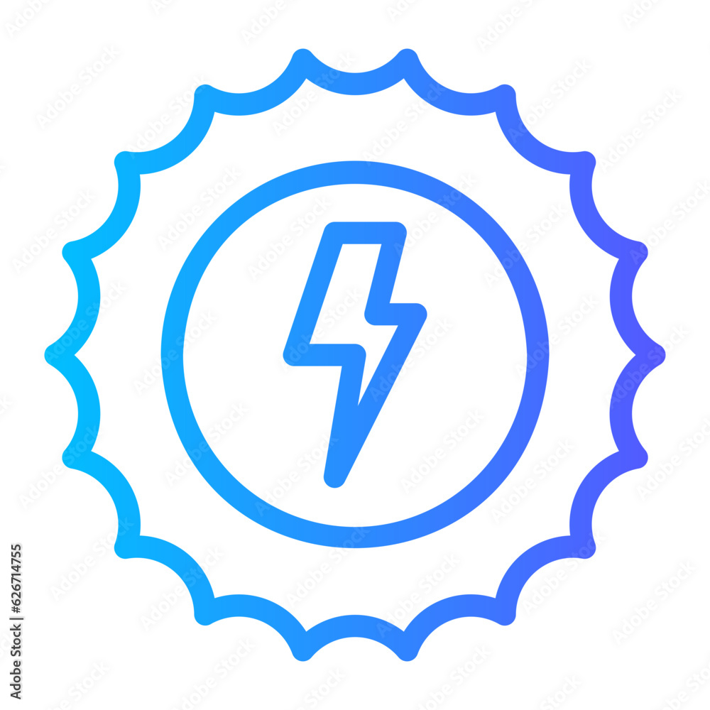 sun energy gradient icon sun energy gradient icon