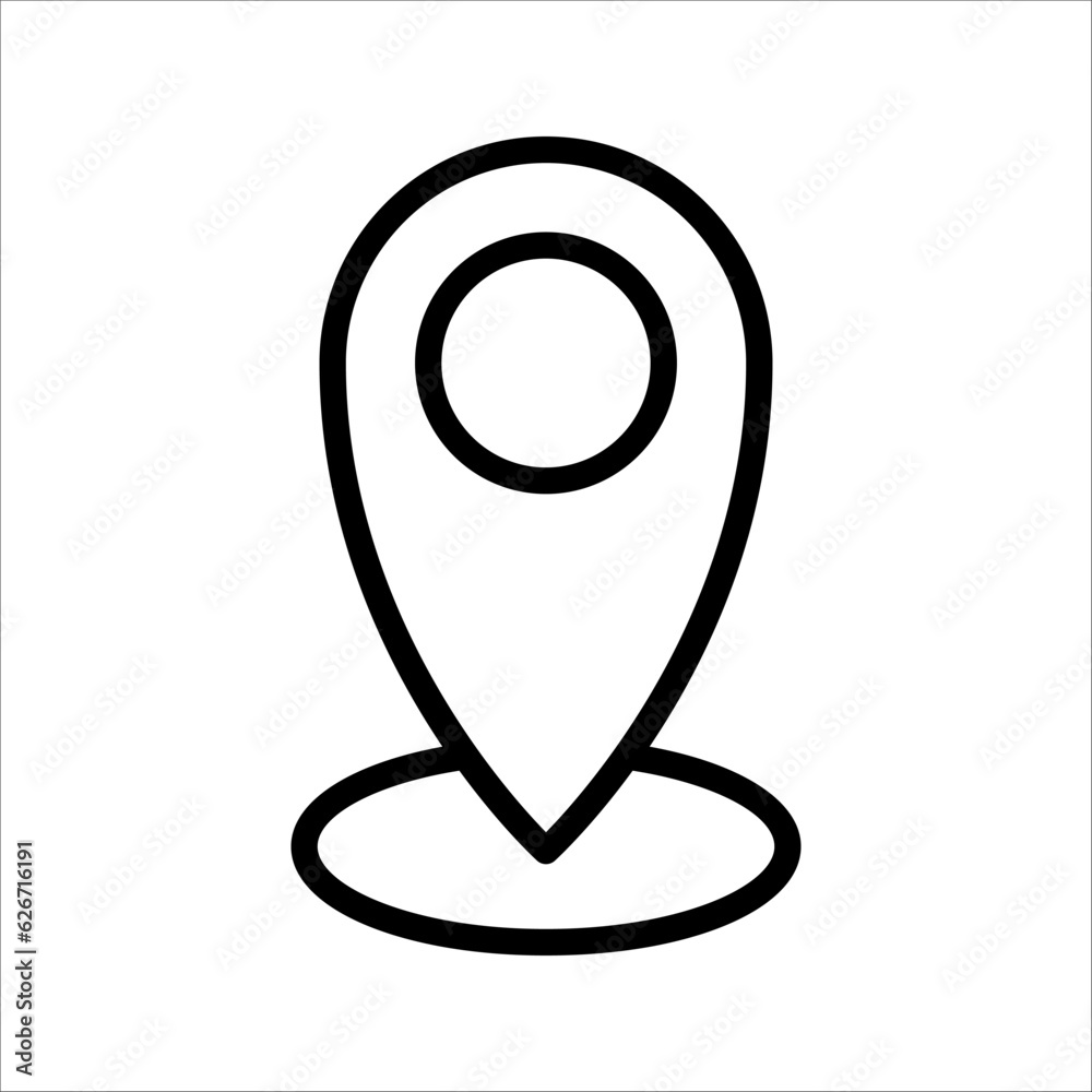 location icon vector, map solid illustration, vector illustration on white background location icon vector, map solid illustration, vector illustration on white background