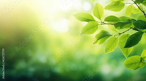 Nature of green leaf, greenery wallpaper © waranyu