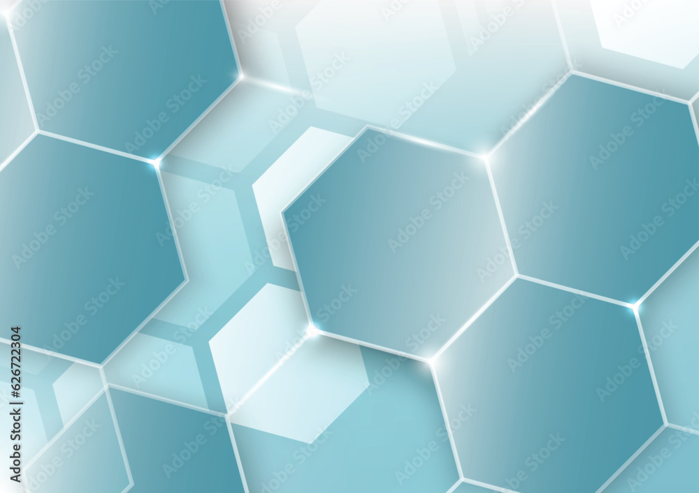 Abstract hexagon shape background. Digital technology concept Abstract hexagon shape background. Digital technology concept