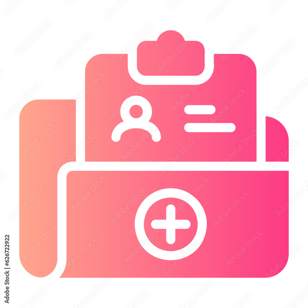 medical report Gradient icon