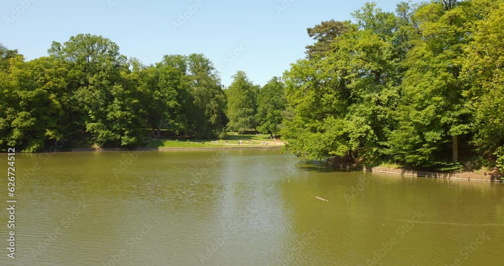 Lake in Bois de la Cambre in Brussels, Belgium. Lake in Bois de la Cambre in Brussels, Belgium.