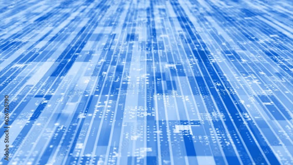 3D Royal blue striped box pattern moving technology cyberspace background 3D Royal blue striped box pattern moving technology cyberspace background