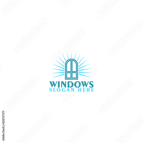 Windows logo design template element isolated on white background