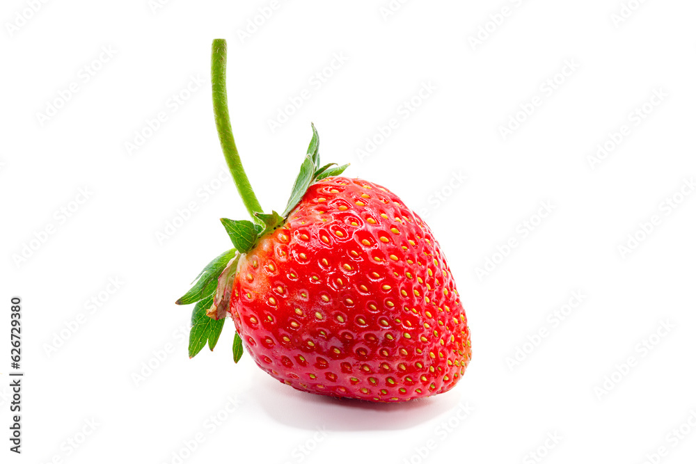 fresh red strawberry on white background fresh red strawberry on white background