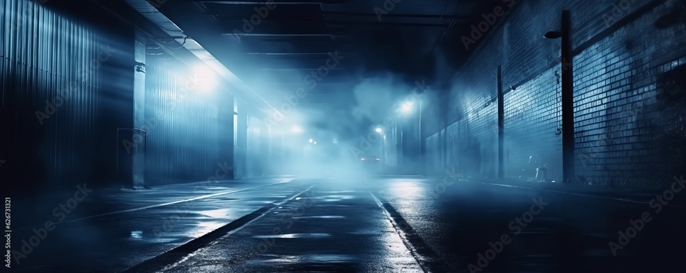 Enchanting Night: Dark Hallway Illuminated by Twinkling Lights, Festive Decorations, and a Hint of Mystery, Generative AI Enchanting Night: Dark Hallway Illuminated by Twinkling Lights, Festive Decorations, and a Hint of Mystery, Generative AI