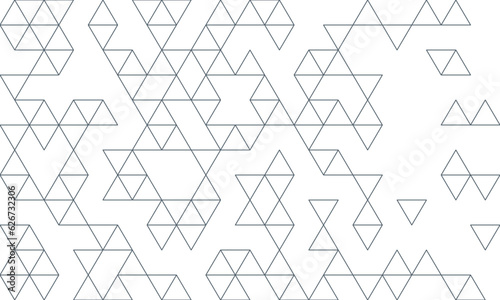 Incomplete triangles seamless pattern. Vector Repeating Texture.