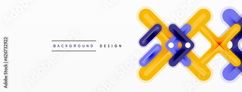 Minimal geometric background cross line. Design for wallpaper, banner, background, landing page, wall art, invitation, prints, posters