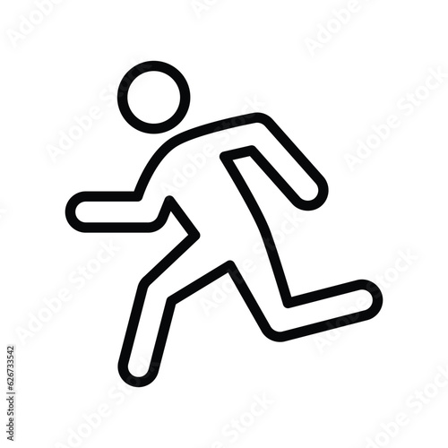 Sport sprint runner vector icon