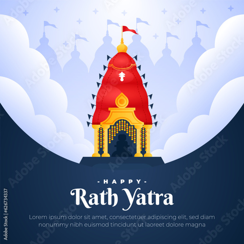 Happy Rath Yatra holiday celebration