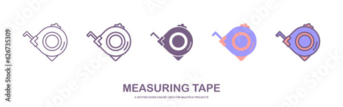 measuring tape tool icon image. vector illustration.