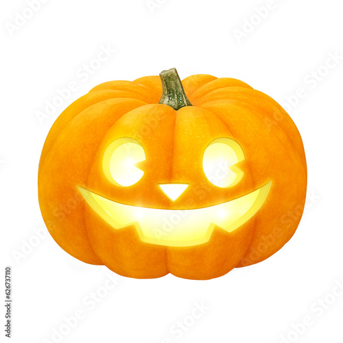 ハロウィンのかぼちゃ イラスト ジャックオランタン リアル 