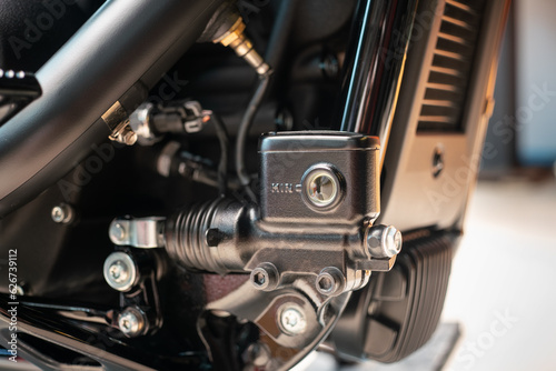 Wallpaper Mural Rear Brake Pump Assembly Foot Brake Master Cylinder ,hydraulic system for disc brakes on motorcycle Torontodigital.ca