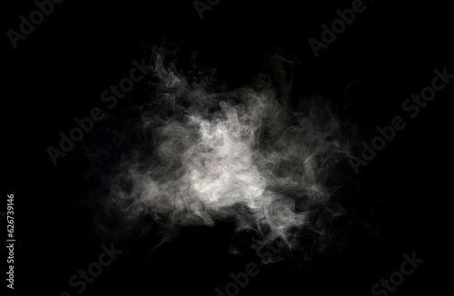 smoke steam isolated black background © VRVIRUS