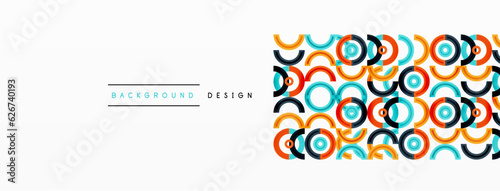 Colorful circle abstract background with vibrant and eye-catching design that incorporates a variety of different shades and hues creating a swirling, dynamic effect