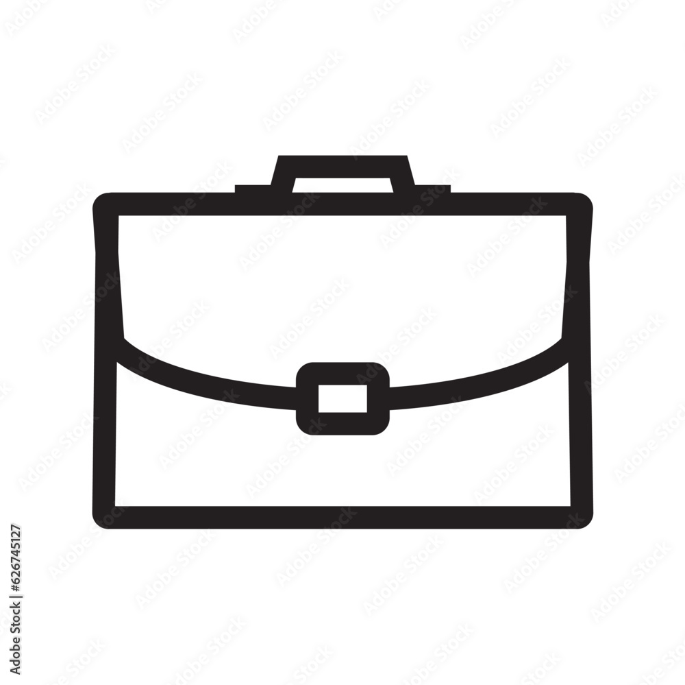 Fototapeta premium briefcase, suitcase icon vector design template, Flat icon isolated on the white background